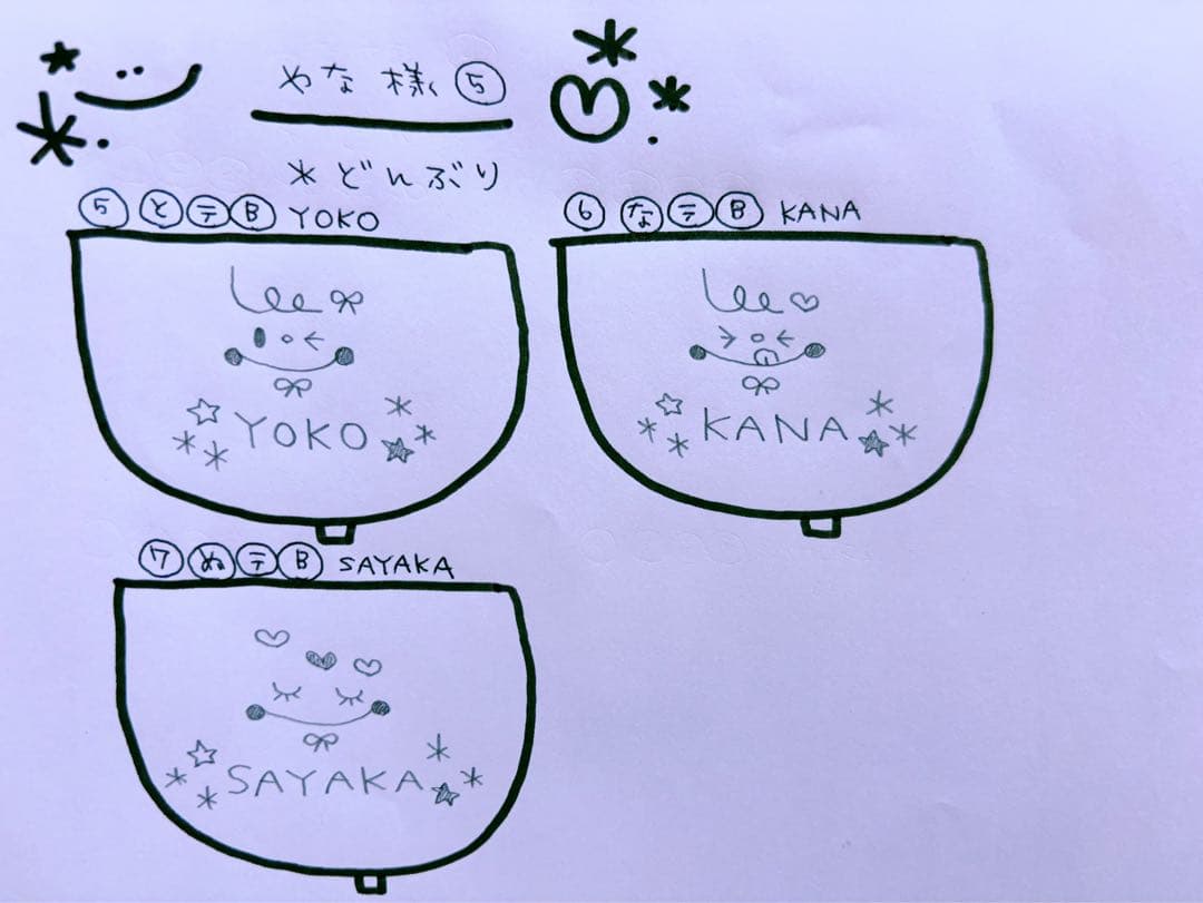 ▼やな様オーダーページ△