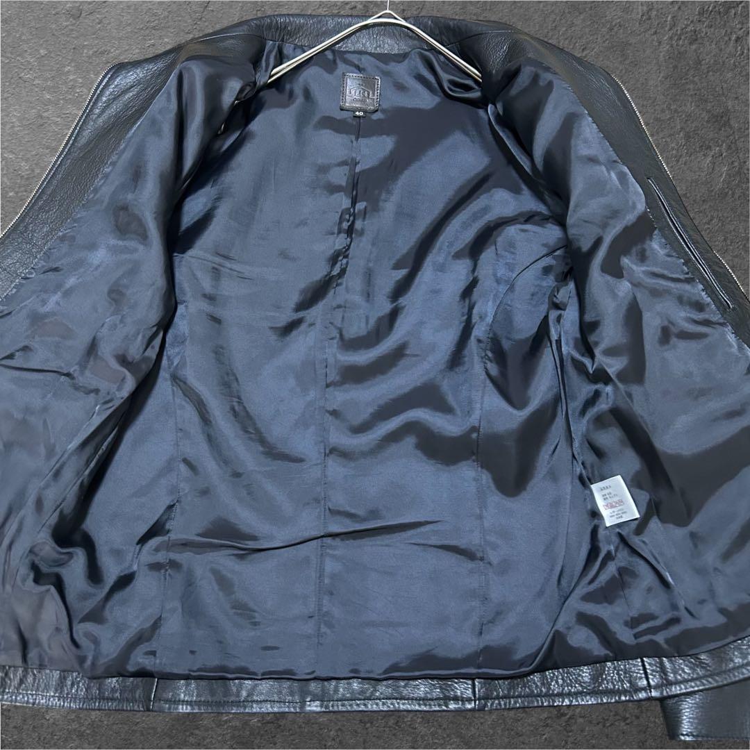 LEATHER HOUSE カウレザー レザージャケット シングルライダース