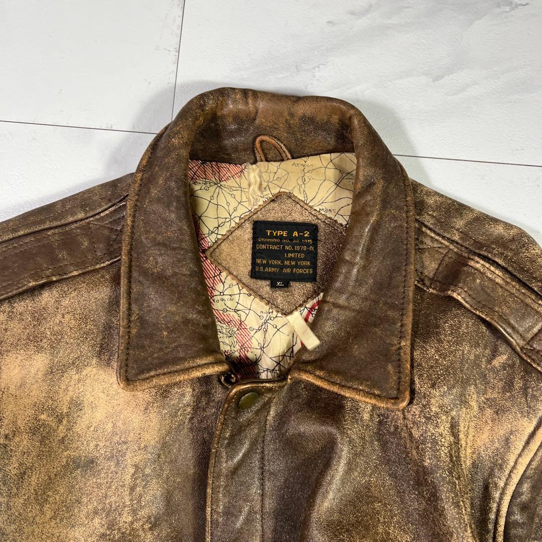 ジャケット・アウター 80s avirex A-2 real leather bomber Jkt