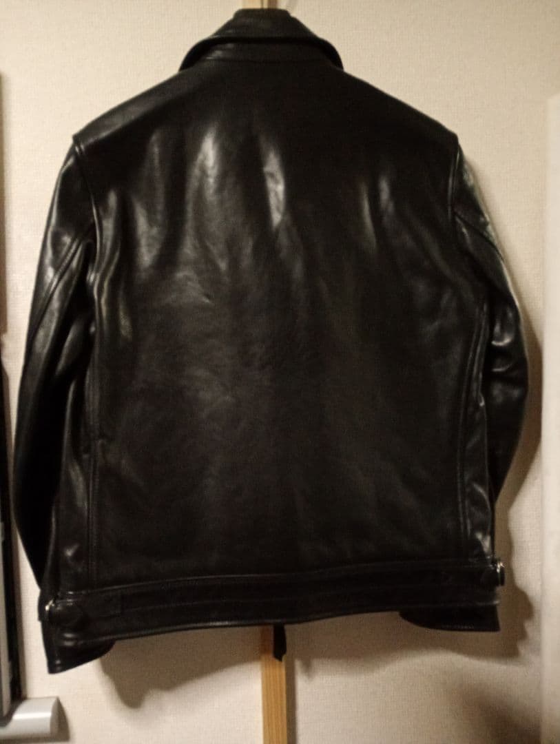 馬革 ホースハイドレザー　シングルライダースジャケット