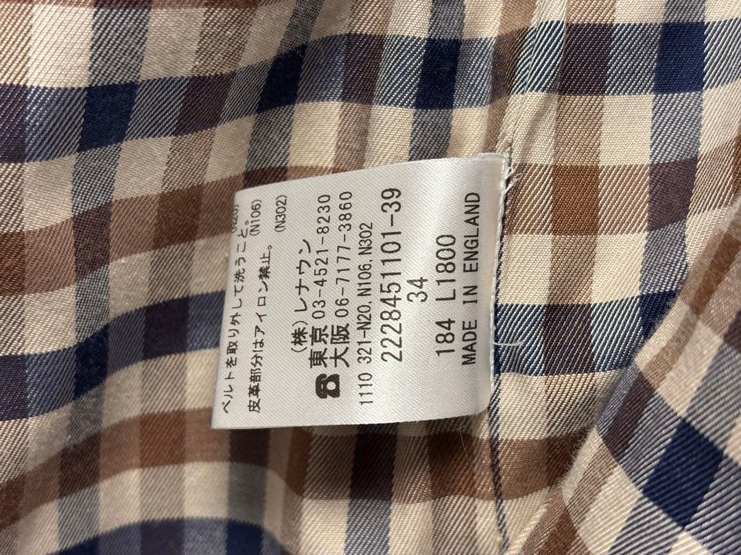 【セール】Aquascutum アクアスキュータム トレンチコート