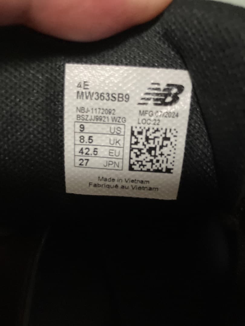 New Balance MW363SB9 27cm 4E ニューバランス
