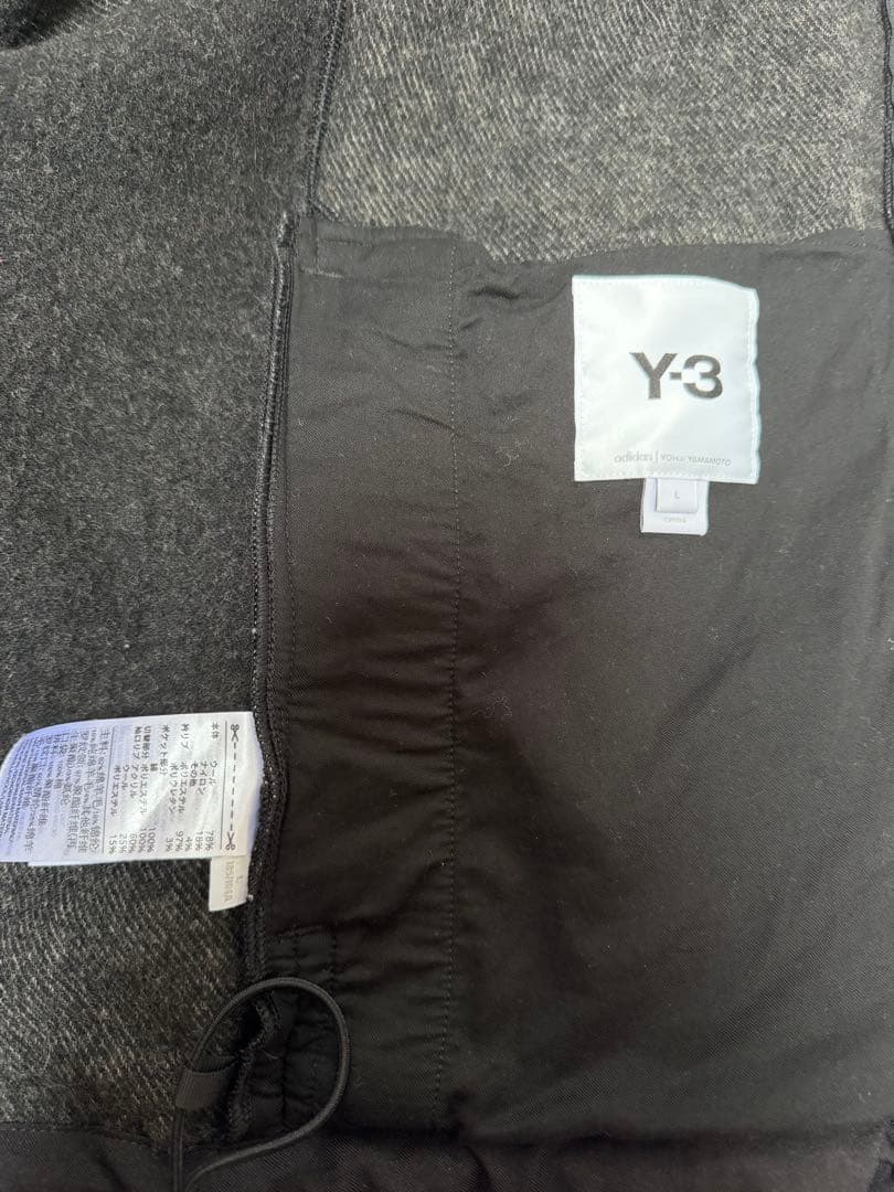 Y-3 ウール ジップアップトラックジャイケット ブラック