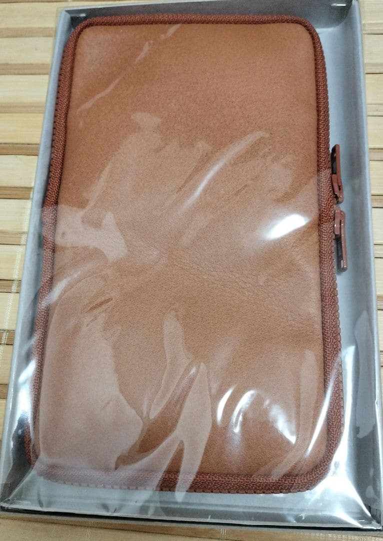 新品　つくしペンケース　つくし文具店　キャメル　本革