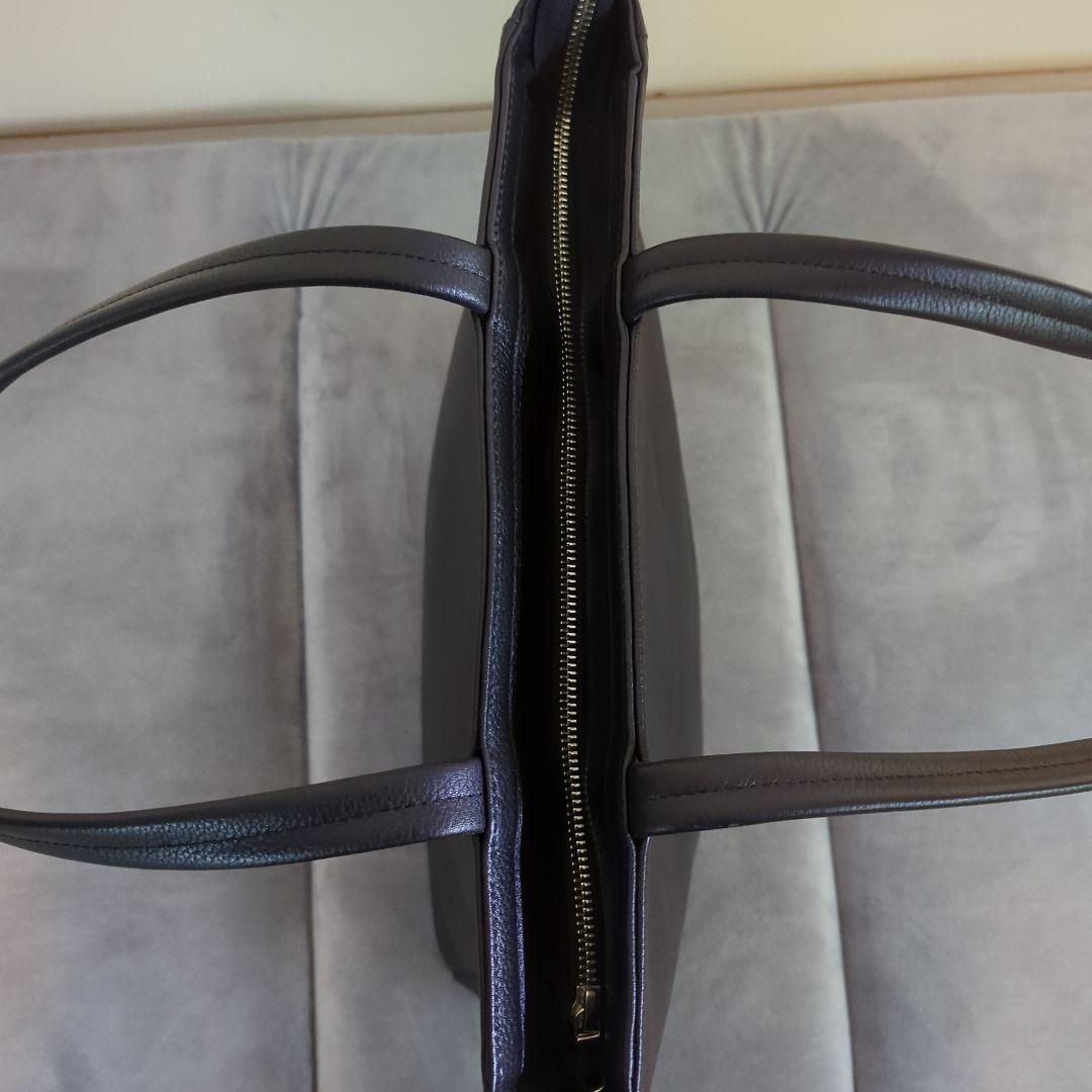 美品！　SHIPS　スマートレザーヴァーティカルトートバッグ