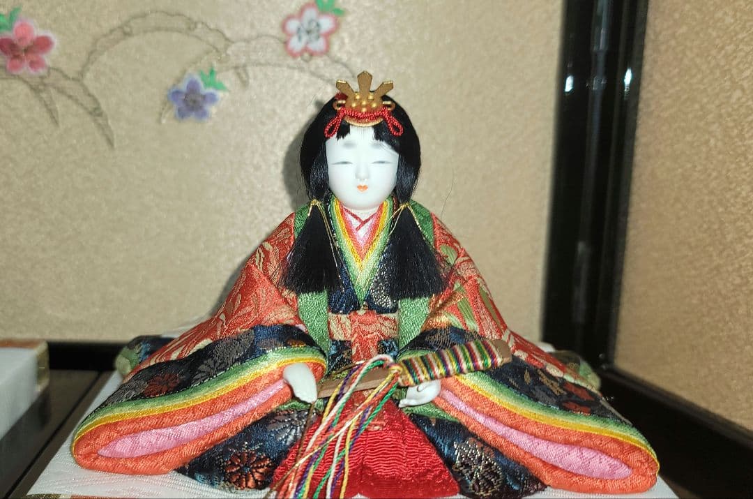 大里 彩作 江戸木彫りひな人形