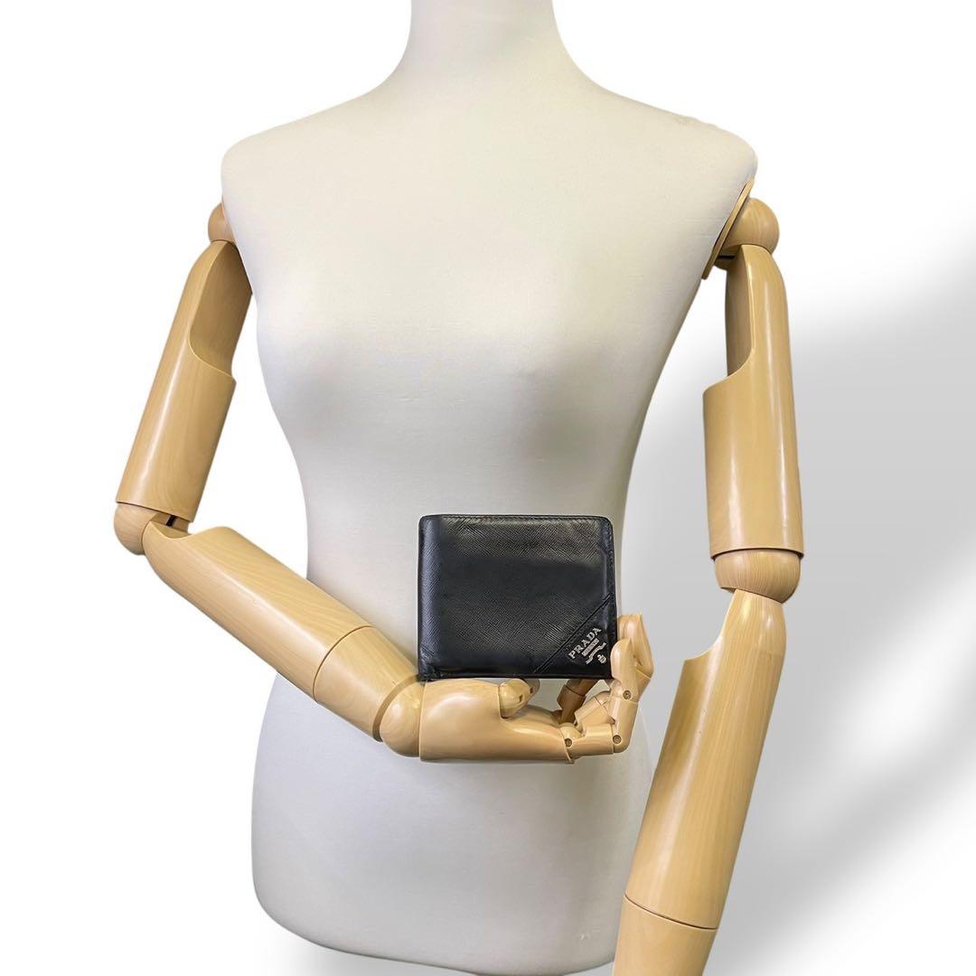 小物 Prada Triangle Logo Bifold Wallet