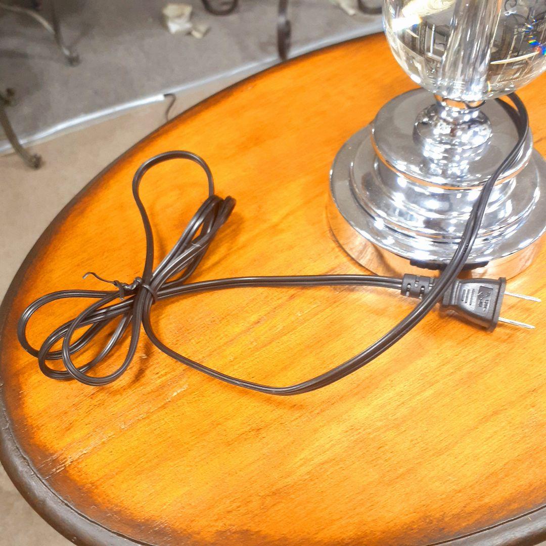 輸入雑貨　北欧　『球体ガラス・シェードランプ』　卓上　グレー