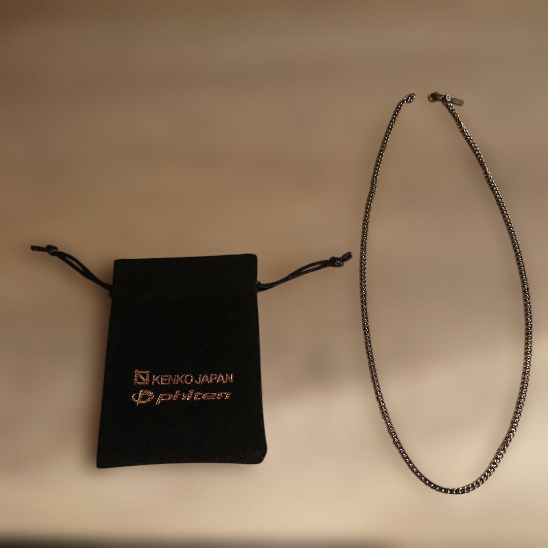 ファイテン phiten チタンネックレス 喜平 幅3.3mm 55cm
