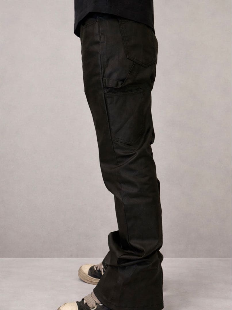 【新品】黒 ジーンズ デニム パンツrick owens似 opium y2k