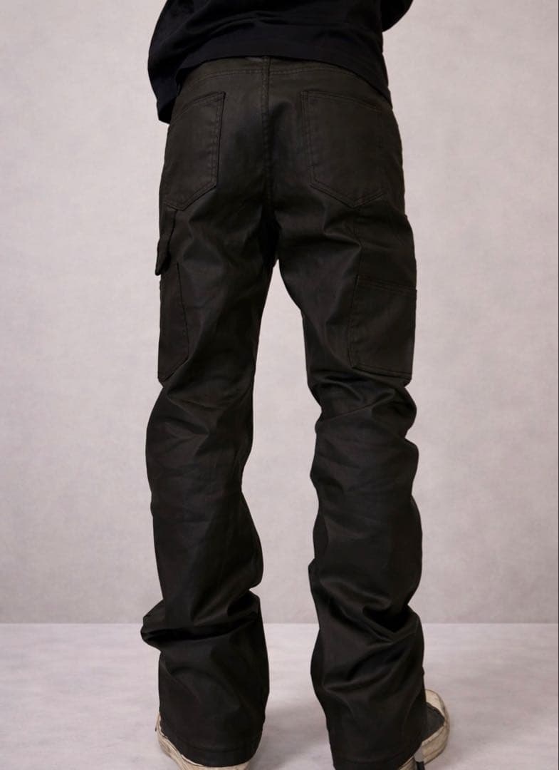 【新品】黒 ジーンズ デニム パンツrick owens似 opium y2k