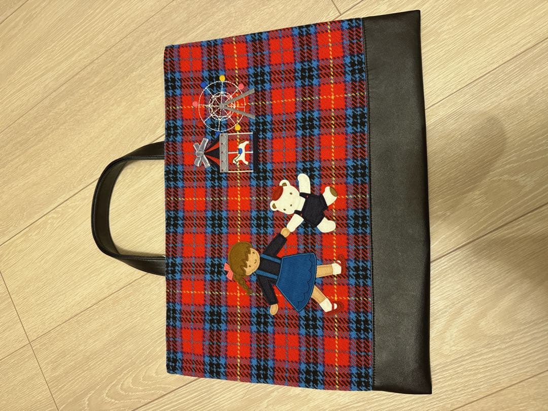 ［新品未使用］ファミリア ツイード　レッスンバック