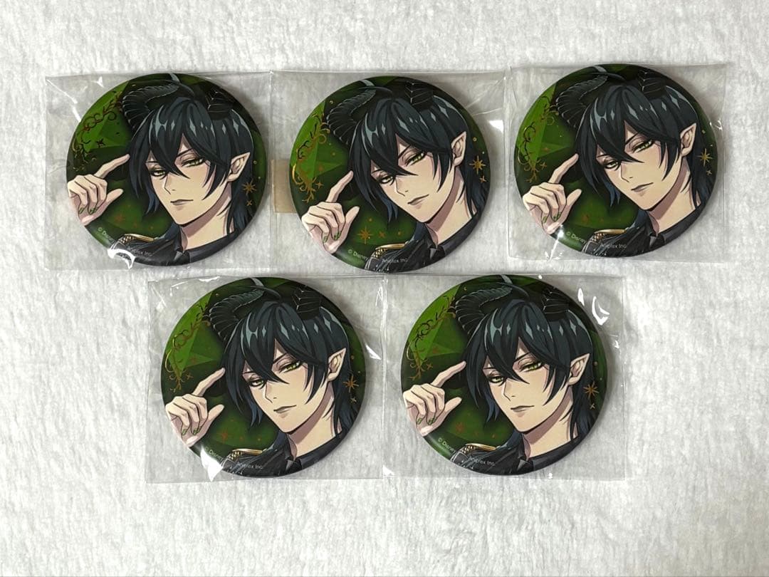 ツイステ ツイステ展 5周年 ブレイジングジュエル 缶バッジ マレウス ①