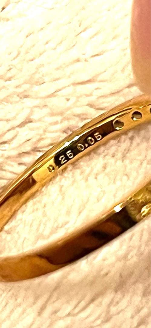 美品　18k リング　ダイヤモンド