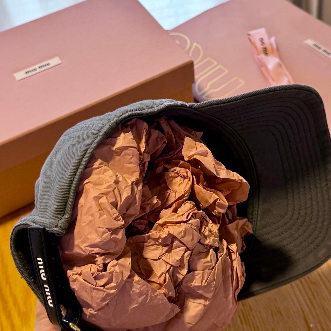 【新品未使用 正規品】miu miu ベースボールキャップ