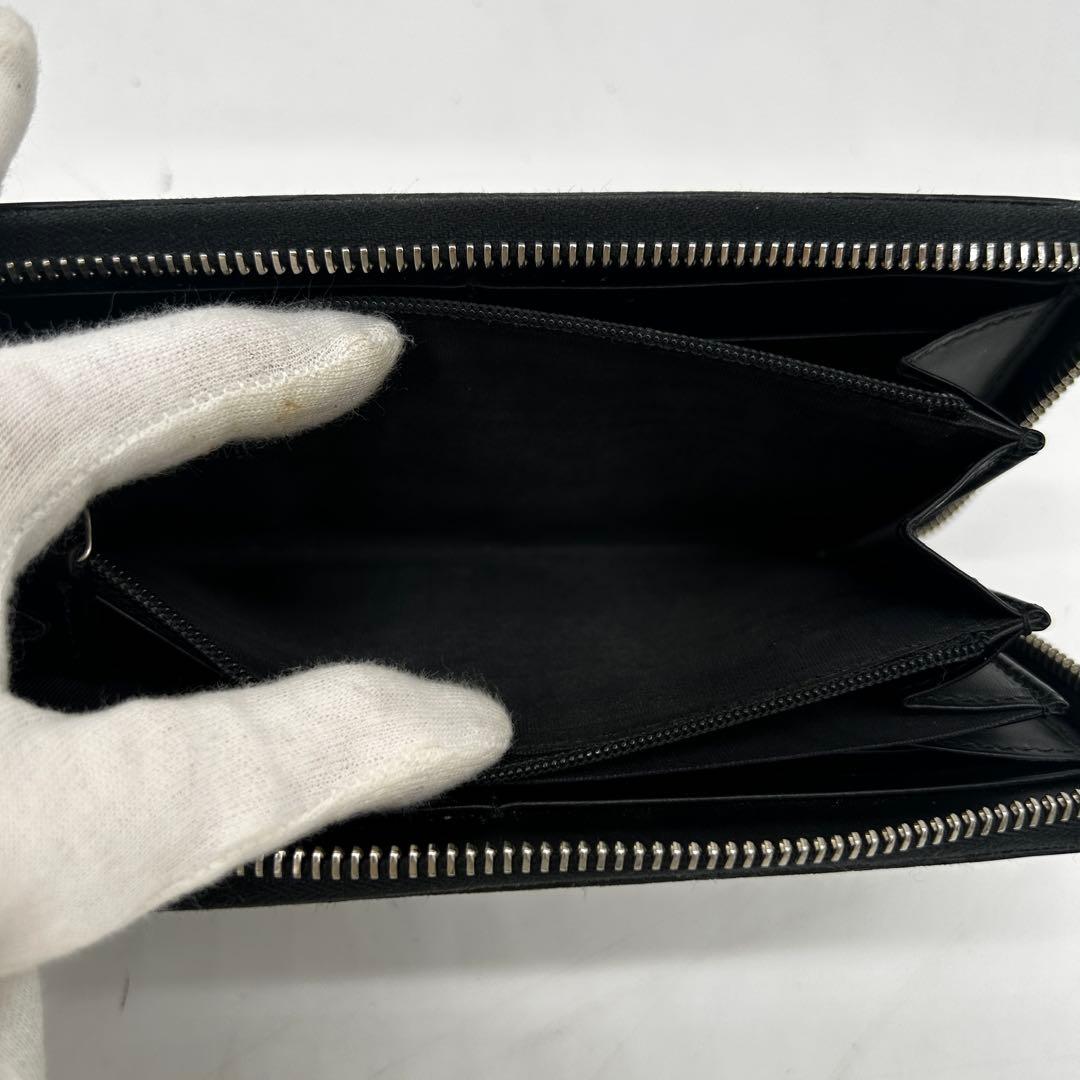 【美品】グッチ GGスプリーム ラウンドファスナー 長財布 タイガー PVC