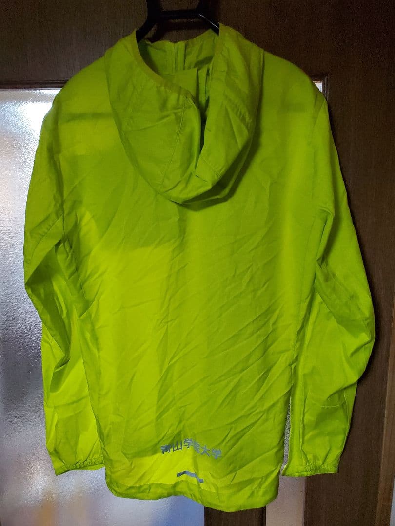 青山学院　アディダス 陸上用フード付きジャケット イエロー