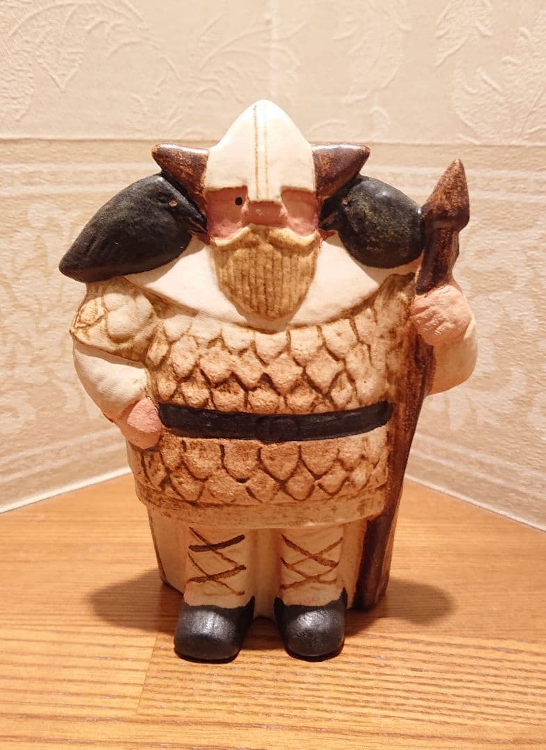 Lisa Larson リサラーソン バイキング ウィズ バード（ブラウン