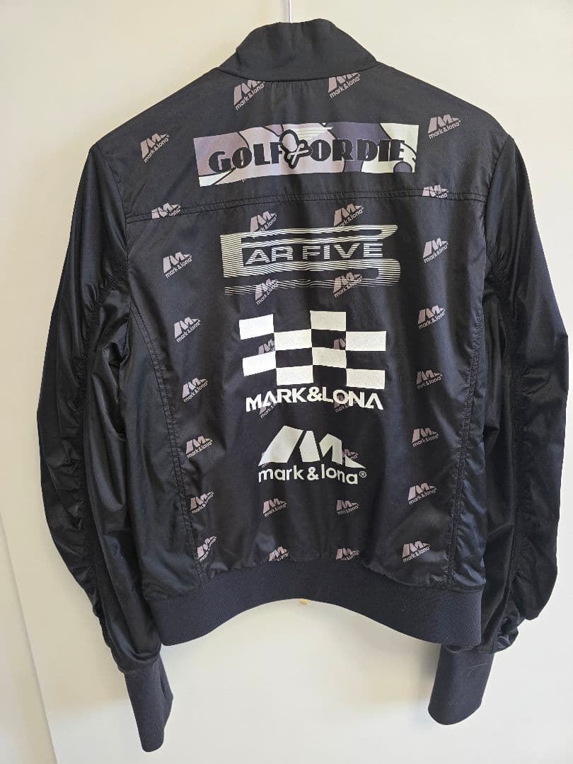 MARK&LONA ロゴ刺繍 ブラックジャケット