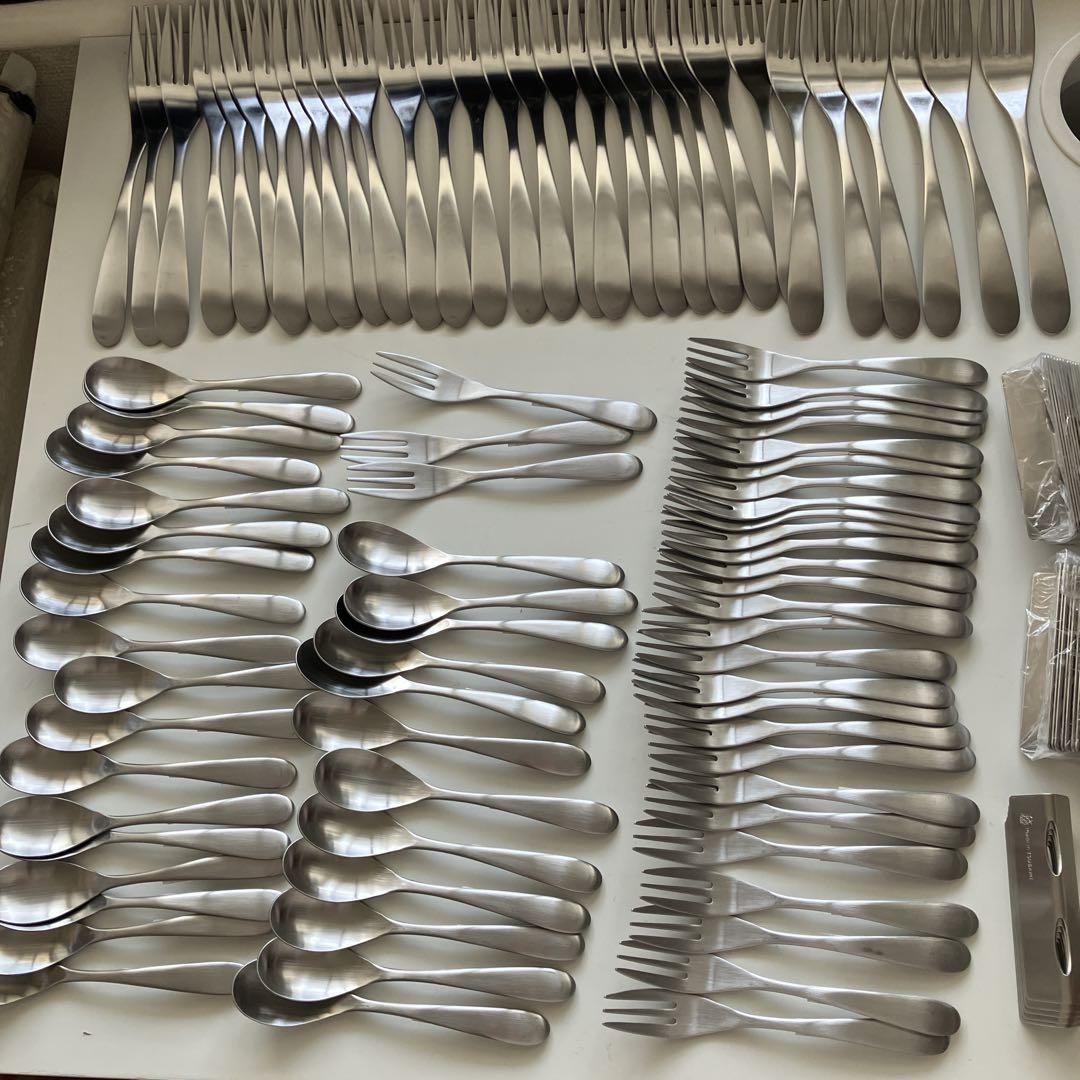 燕190 ナイフ スプーン大小 フォーク大小 レスト 各30 マドラー 10