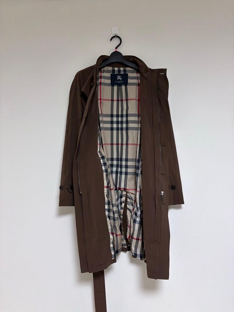 BURBERRY LONDON中綿ライナー付きステンカラーコート L ブラウン