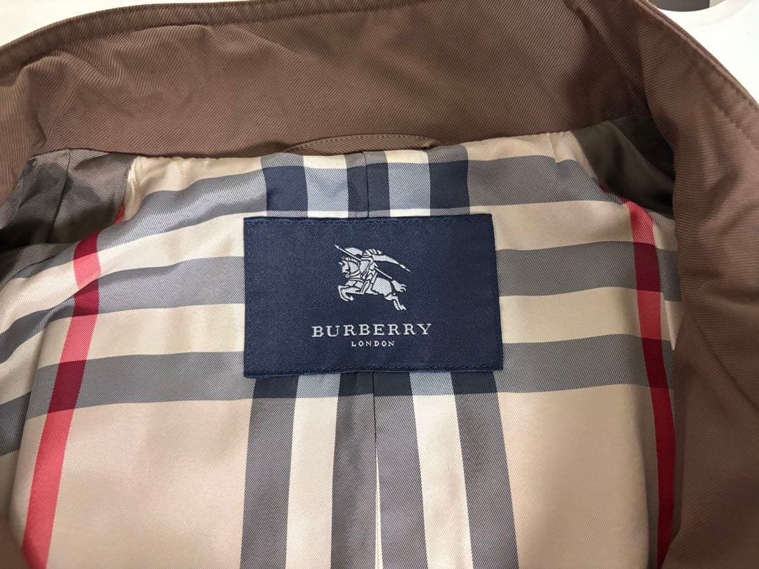 BURBERRY LONDON中綿ライナー付きステンカラーコート L ブラウン