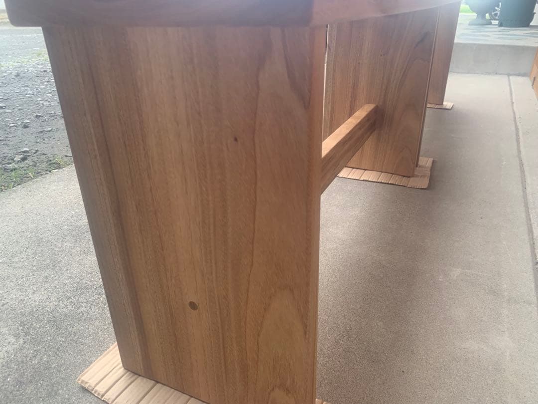 ☆ゆかり☆ 楠ベンチ＊補強貫有(2台)オーダー製作○確認