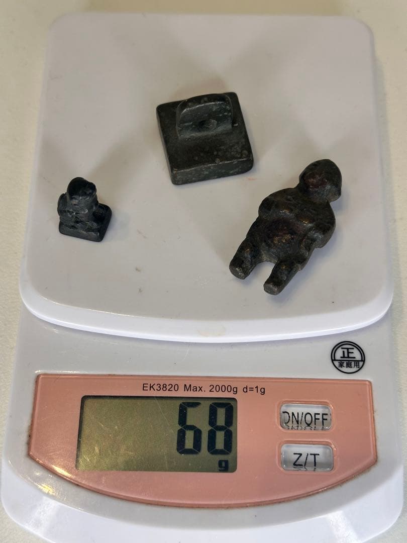 中国 銅製 置物 印章 三点セット