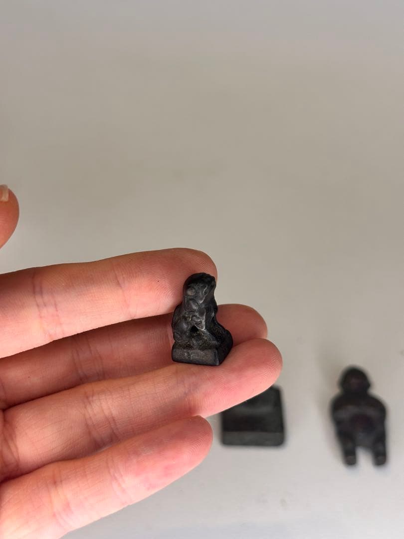 中国 銅製 置物 印章 三点セット