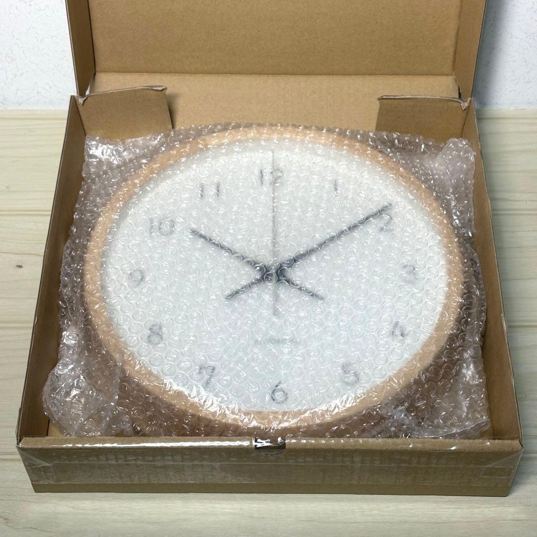 【訳アリ未使用品】カトモクKATOMOKU 電波時計 掛け時計 KM-104