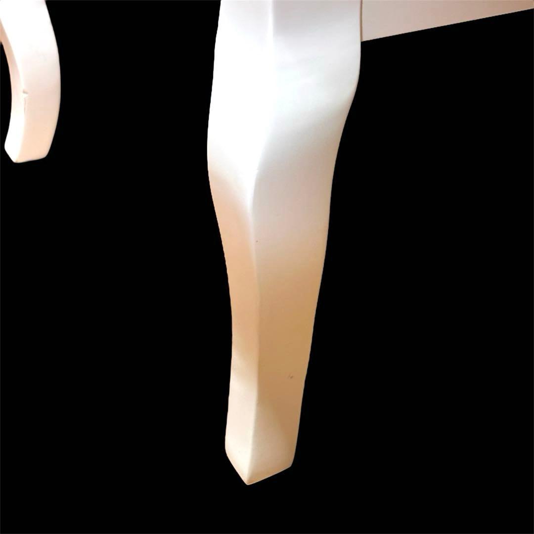 【美品】ホワイト　クラシック　木製　チェスト 3段 猫脚　猫脚　白家具　ロココ調