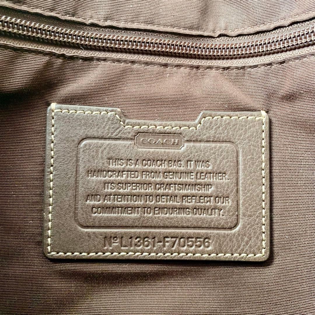 【COACH】コーチ　メッセンジャーバッグ　レザー　ブラウン　茶色　ヘリテージ