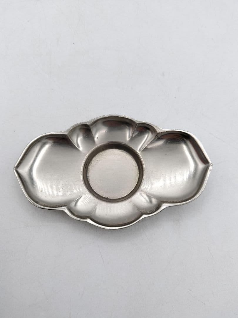 c809 煎茶 茶托 剣木瓜型 五客　乾茂號造印あり　茶道具 古物