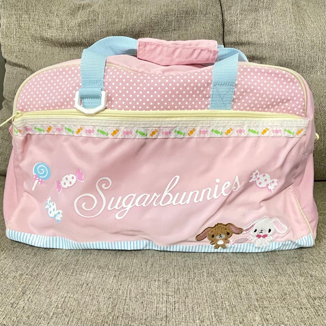 サンリオ　シュガーバニーズ　ボストンバッグ　刺繍　キャンディ キッズファッション