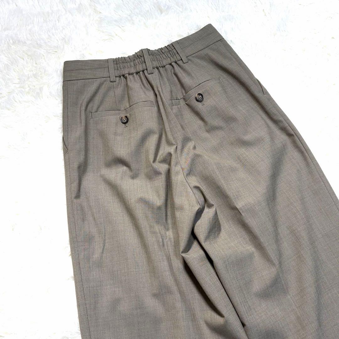 【美品】グリーンレーベルリラクシング カチリラ ノーラペル ワイドパンツ 36