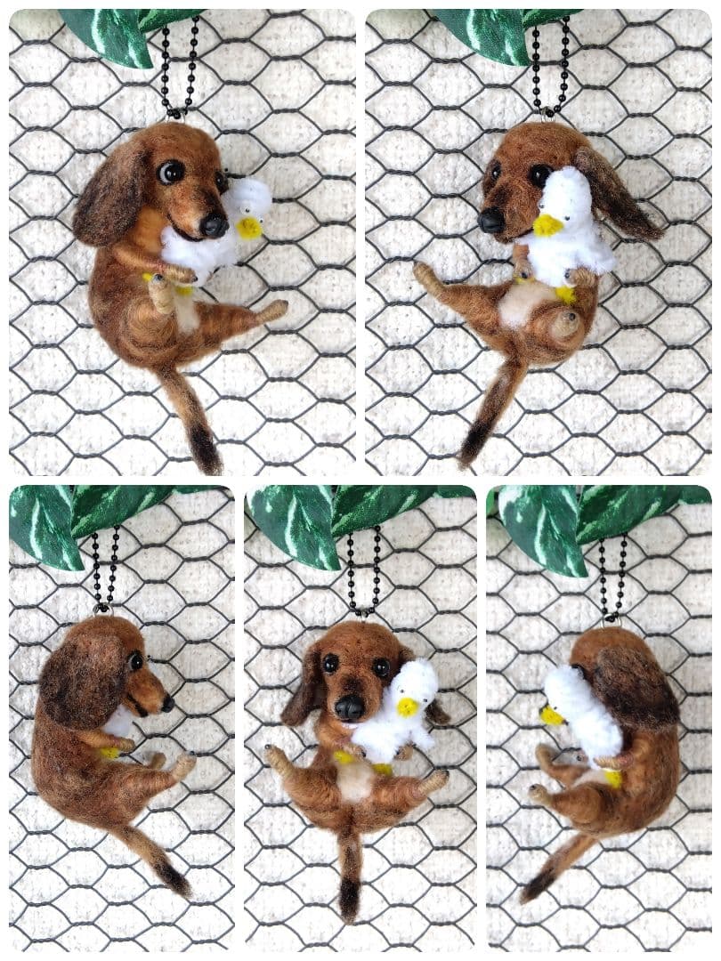 羊毛フェルト　トイプードル　チワワ　フレンチブルドッグ　ダックス