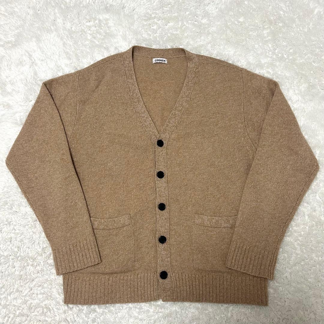 高級　COOHEM コーヘン　カシミヤカーディガン　ヨネトミ　ベージュ　M