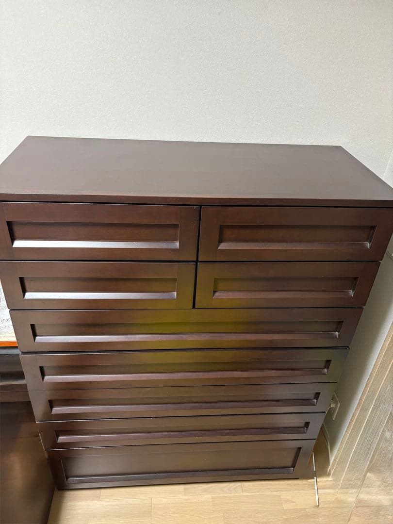 【大塚家具　美品！】ダークブラウン 桐ダンス　幅105センチ