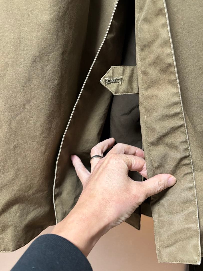 オーラリーHIGH COUNT CLOTH BATTING LONG COAT
