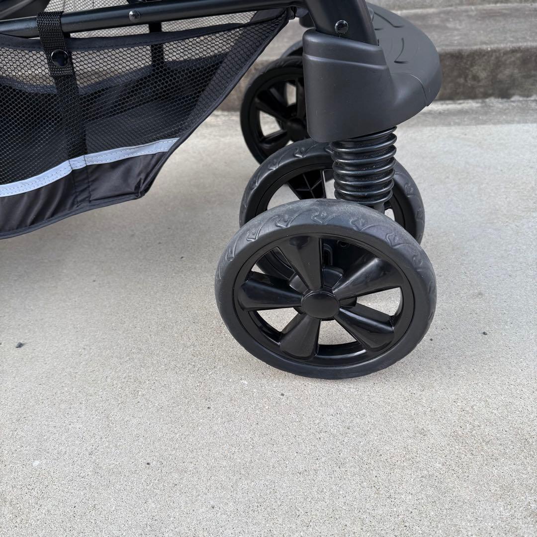 ★美品★KATOJI カトージ　2人でゴーDX デニム　2人乗りベビーカー