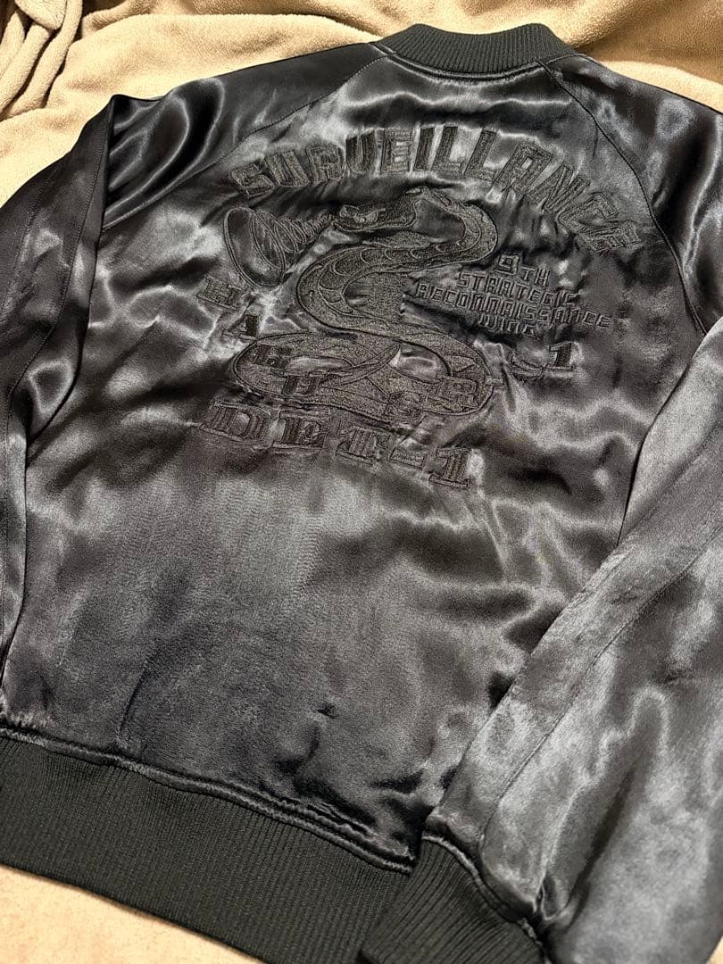 ２面用 AVIREX USA 蛇 日本 スカジャン レーヨン vintage