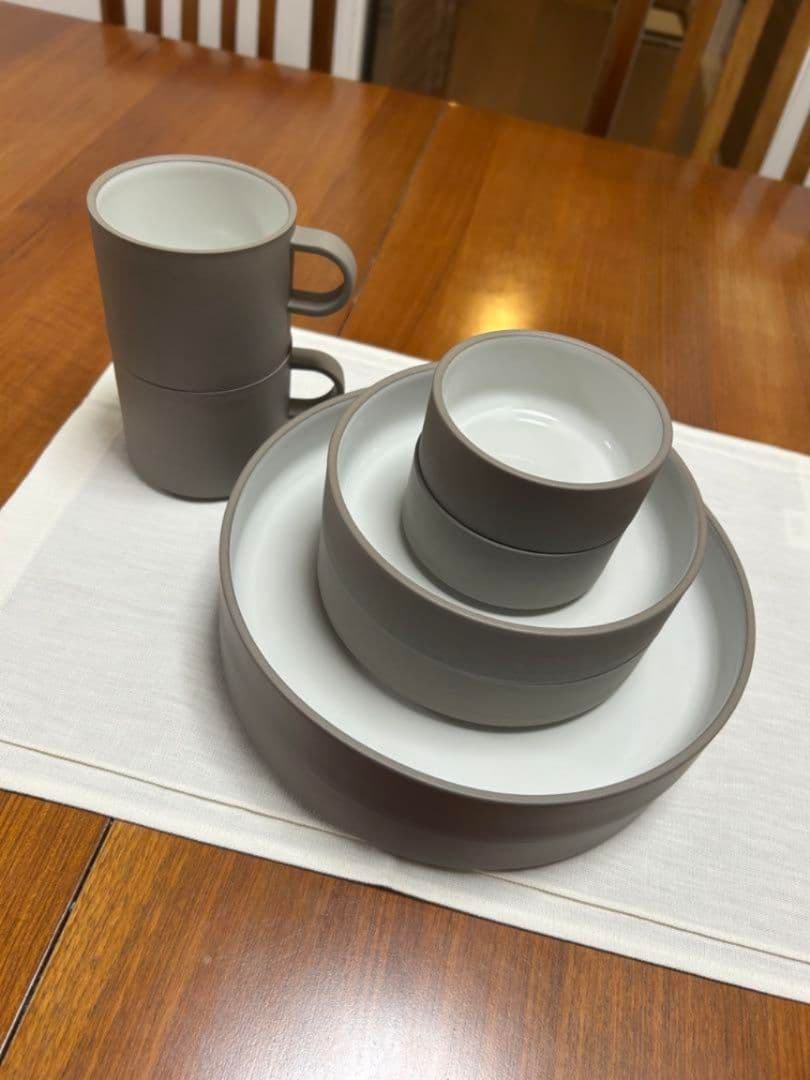 ハサミポーセリンのグレイシリーズ食器セット　全8点