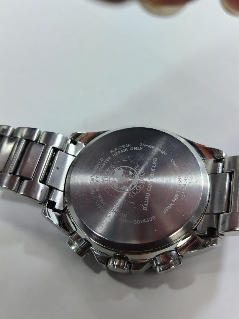 CITIZENシチズンアテッサ　エコドライブ　ソーラー電波時計　クロノグラフ