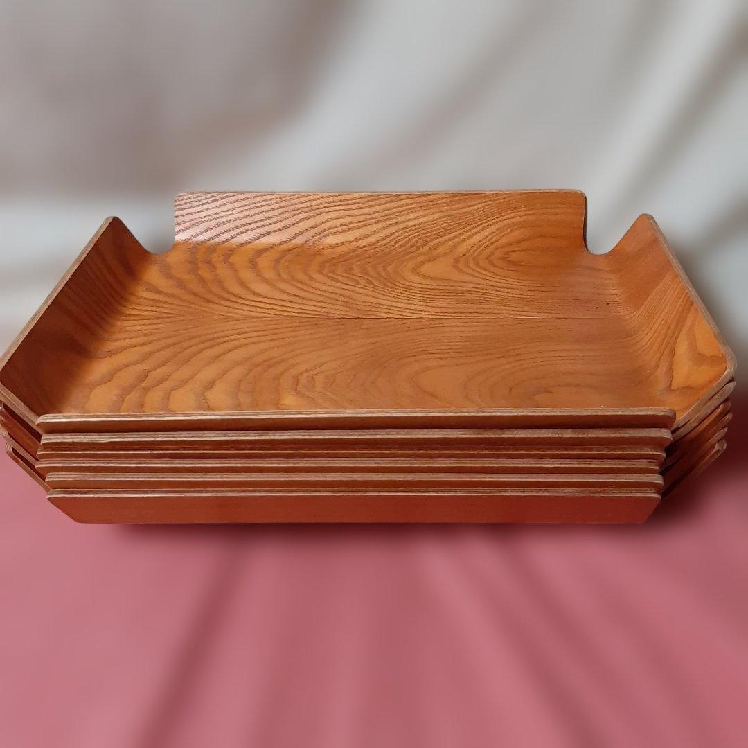 6個セット◆ヴィンテージFORMOSAウッドトレイ◆フォルモサフレームトレイ