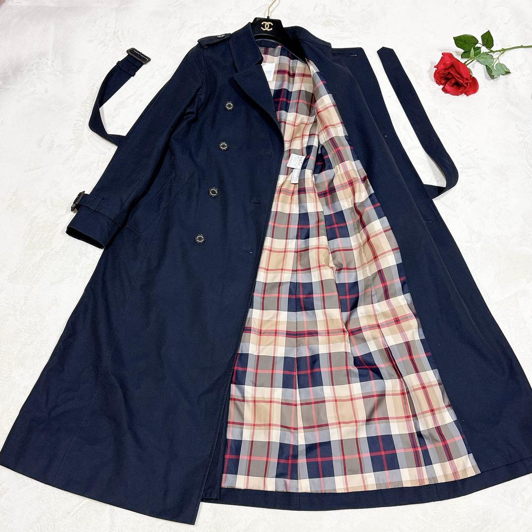 新品同様✨　マッキントッシュ　トレンチコート　超ロング　ネイビー　38