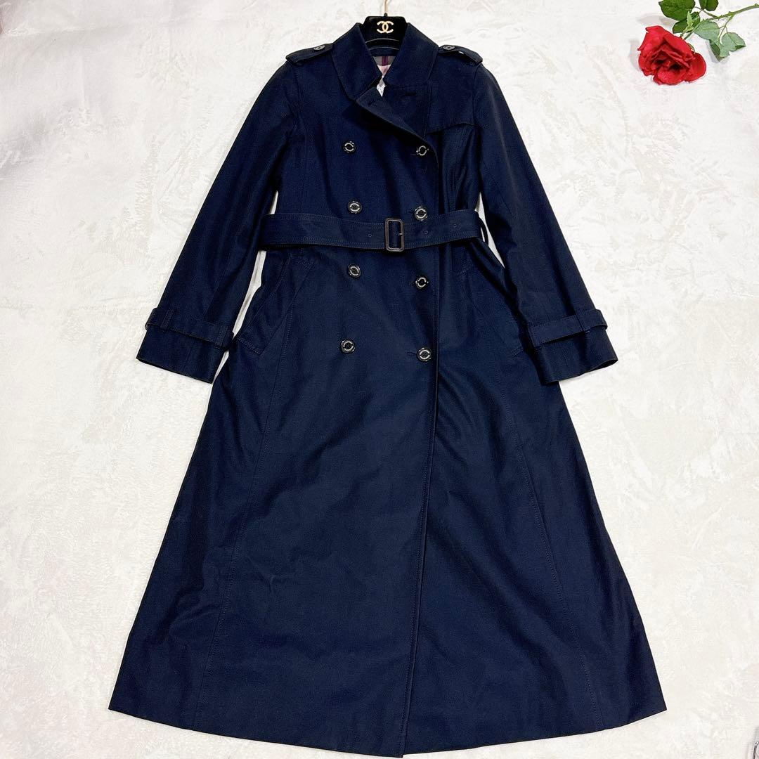 新品同様✨　マッキントッシュ　トレンチコート　超ロング　ネイビー　38