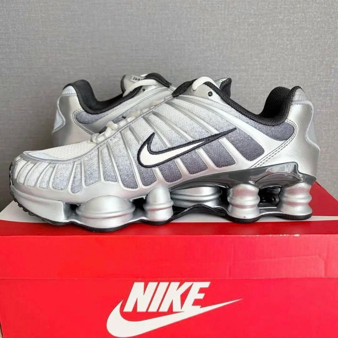 完売26cm✨新品NIKE Shox TL IH4466-095 シルバー系