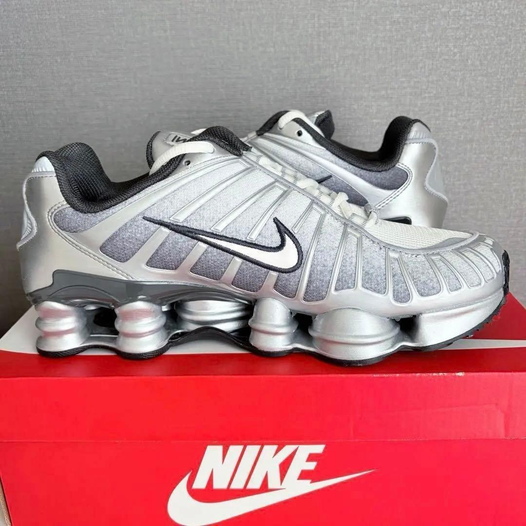 完売26cm✨新品NIKE Shox TL IH4466-095 シルバー系