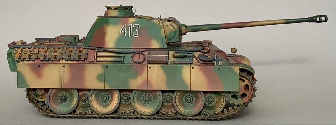 タミヤ マスターワークコレクション パンサー 重量感塗装追加 完成品