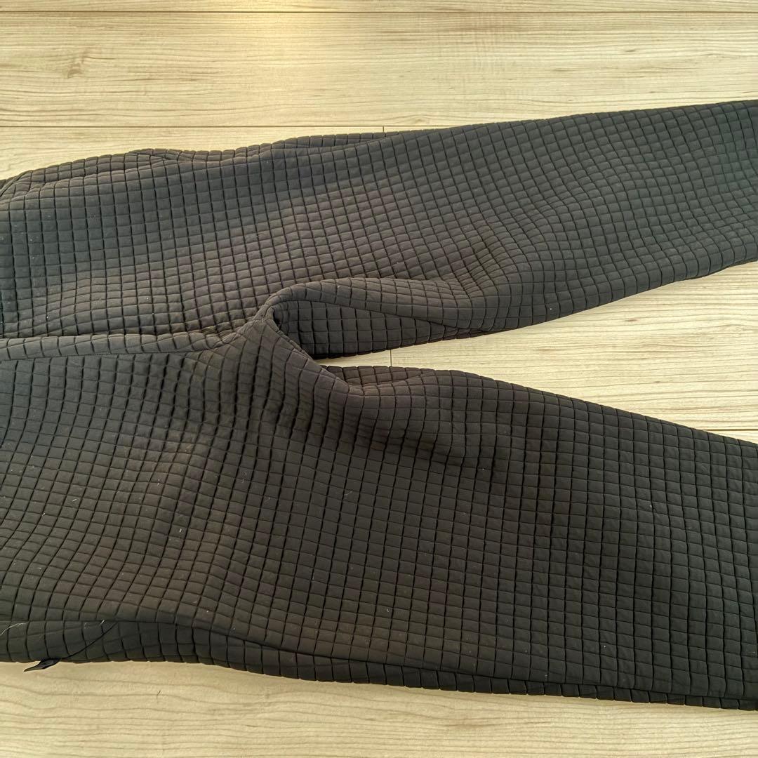 美品 ルルレモン lululemon キルティングスウェット 上下セット 黒 S